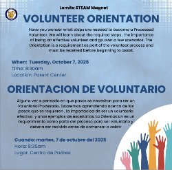 Volunteer Orientation 10-7-25